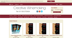 Desktop Screenshot of creativewinemaking.co.uk